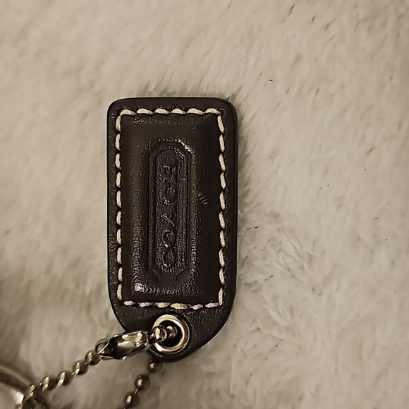 COACH WOMENS CROSSBODY MONOGRAM TAN AND BROWN LEATHER PURSE - Picture 4 of 5